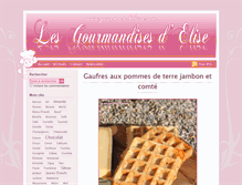 Tablet Screenshot of gourmandelise.com